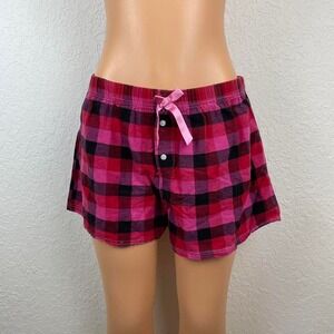 Vintage Pink‎ and Red Plaid Boxer Shorts